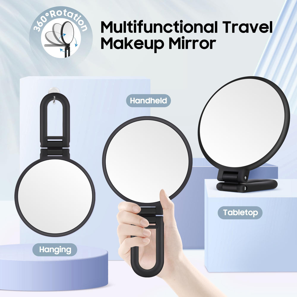 B Beauty Planet travel-friendly 40X mirror, lightweight and portable.