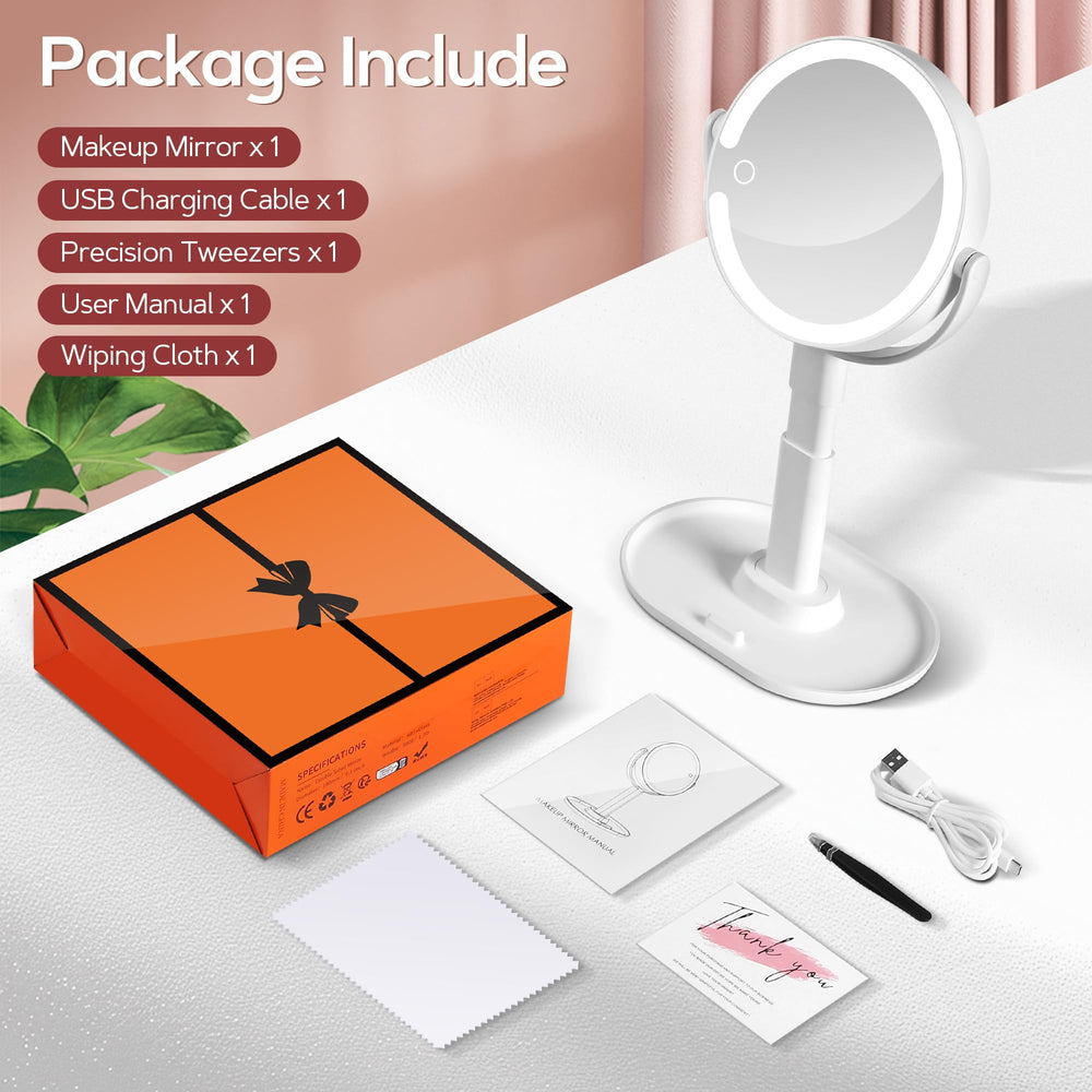 B Beauty Planet vanity mirror base storage and phone holder