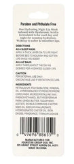 B Pure rutina nocturna labios, aplicación suave para hidratación intensiva.