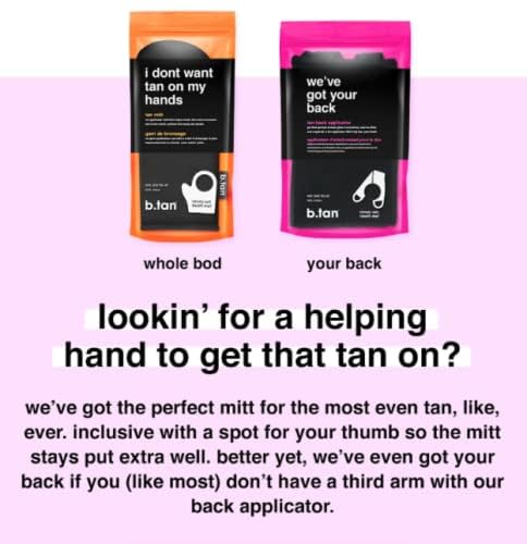 B.TAN back applicator makes back tanning quick and even saving time.