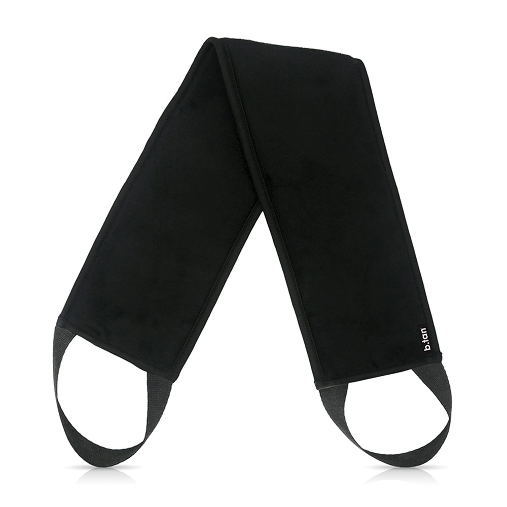 B.TAN back self tanning applicator with velvety soft surface for smooth back coverage.