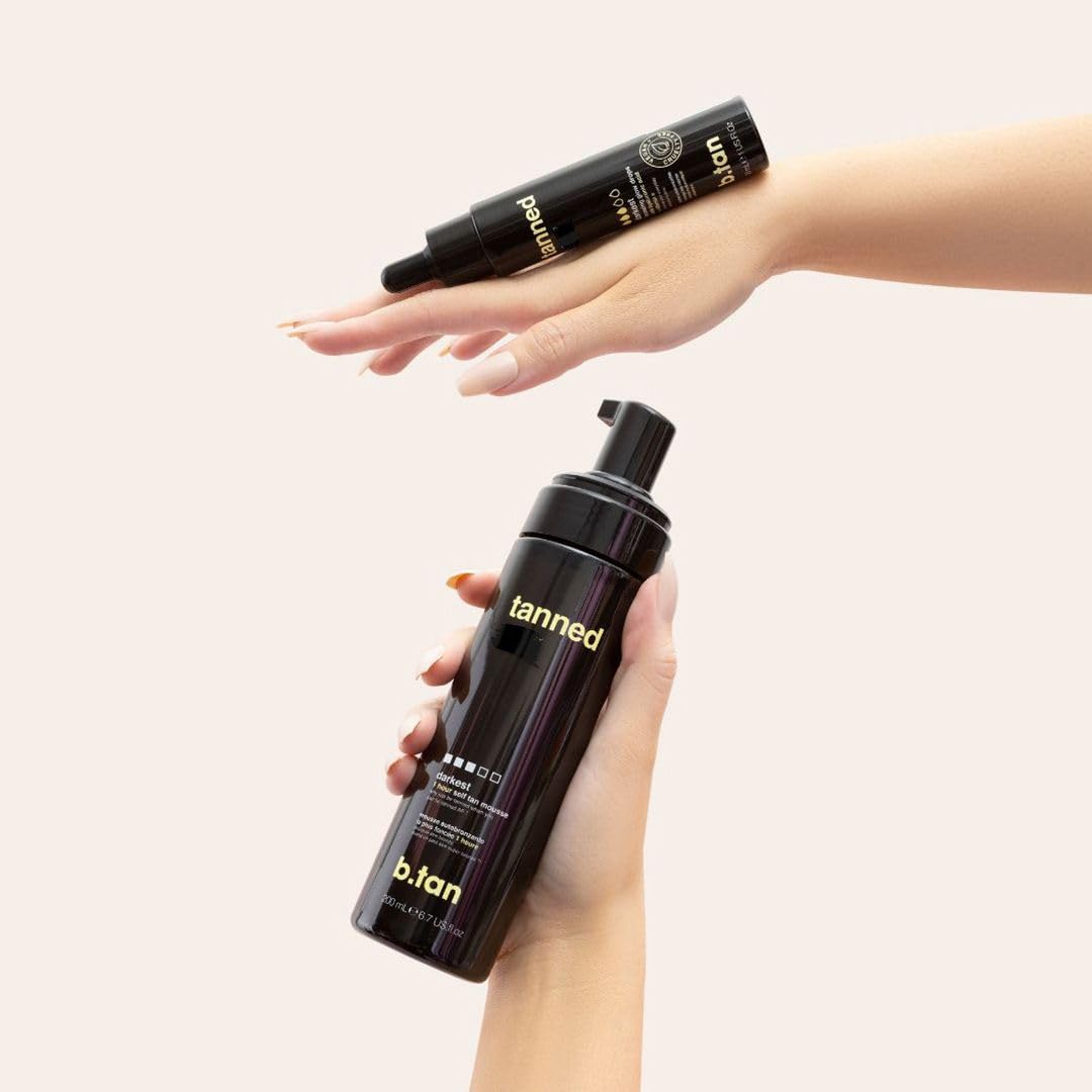 Acabado bronceado duradero para varios tonos de piel con B.TAN.