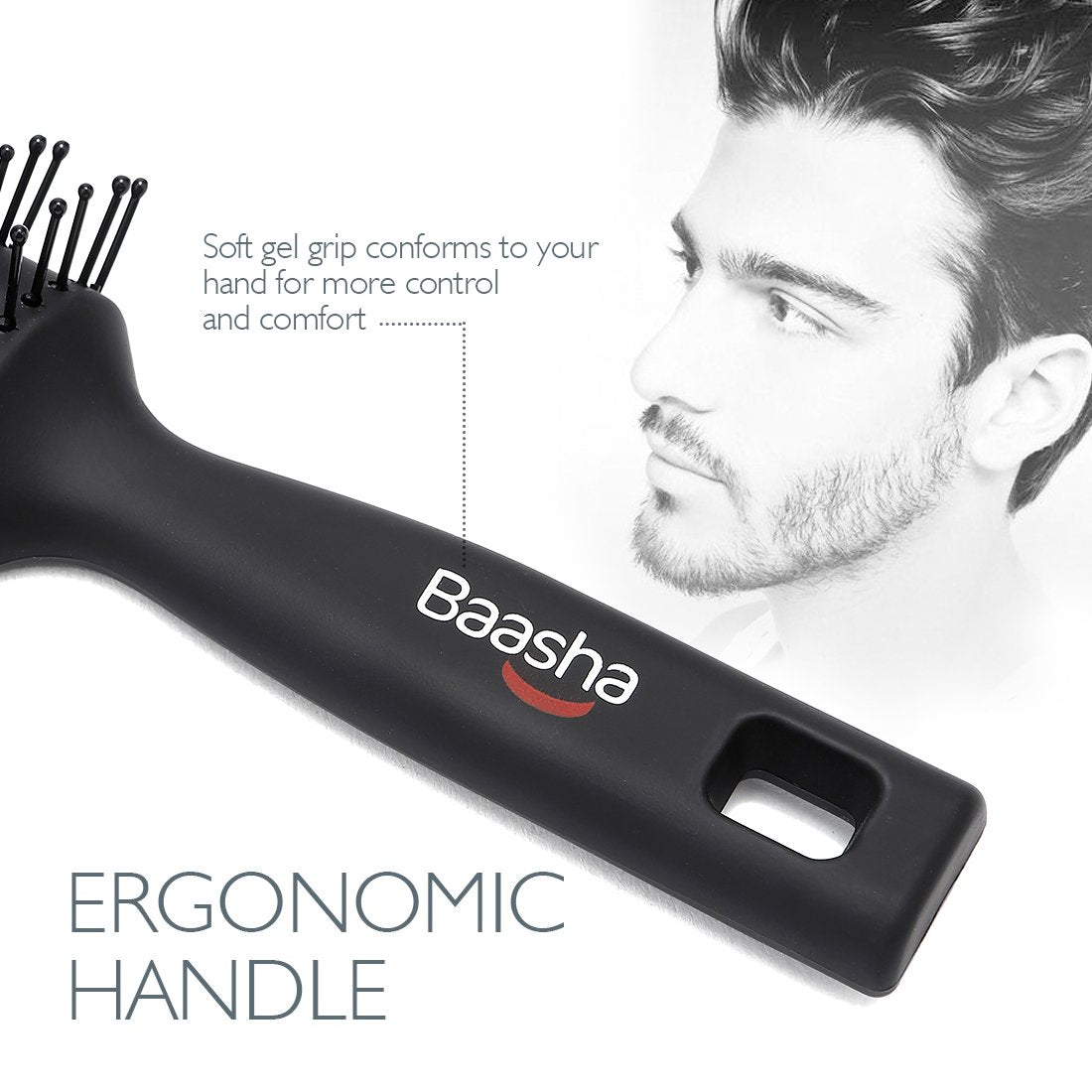 Baasha anti-static pad helps reduce frizz for smooth styling