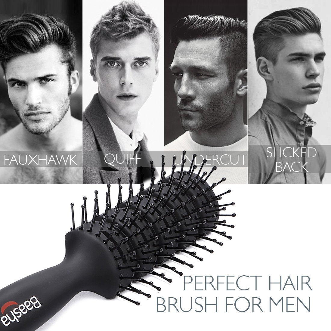 Baasha ergonomic gel handle provides a comfortable grip during styling