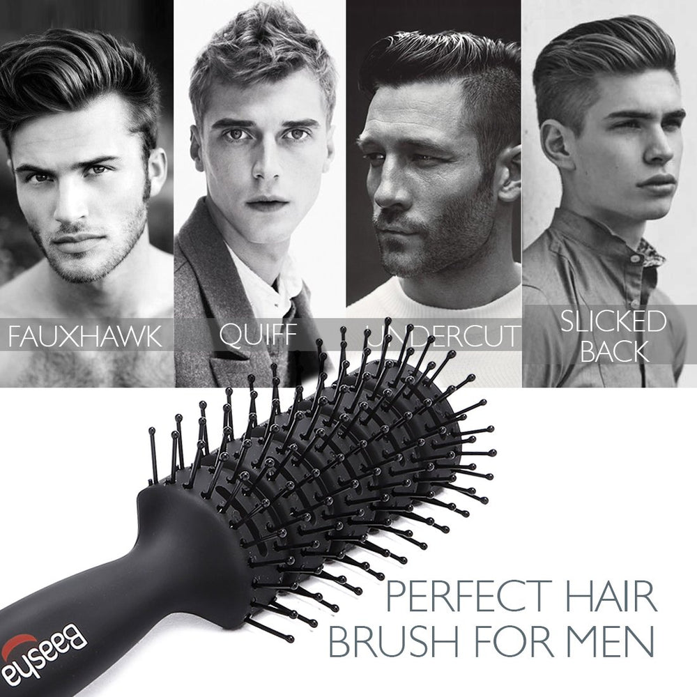 Baasha ergonomic gel handle provides a comfortable grip during styling