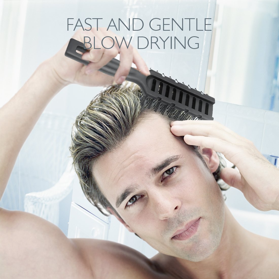 Baasha vented brush designed for use on wet or dry hair