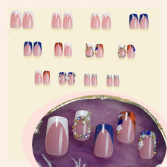 BABALAL uñas postizas con cruz decorativa para un toque distintivo