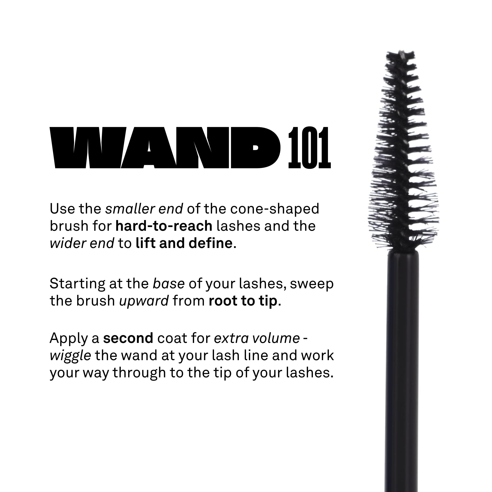 Babe Original Babe Lash Mascara sin grumos para pestañas separadas.