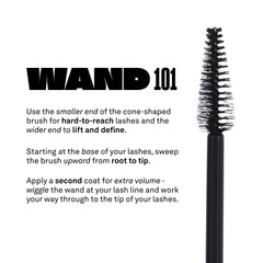 Babe Original Babe Lash Mascara sin grumos para pestañas separadas.