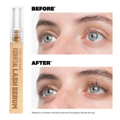 BABE ORIGINAL Lash serum wand applying to clean lash line