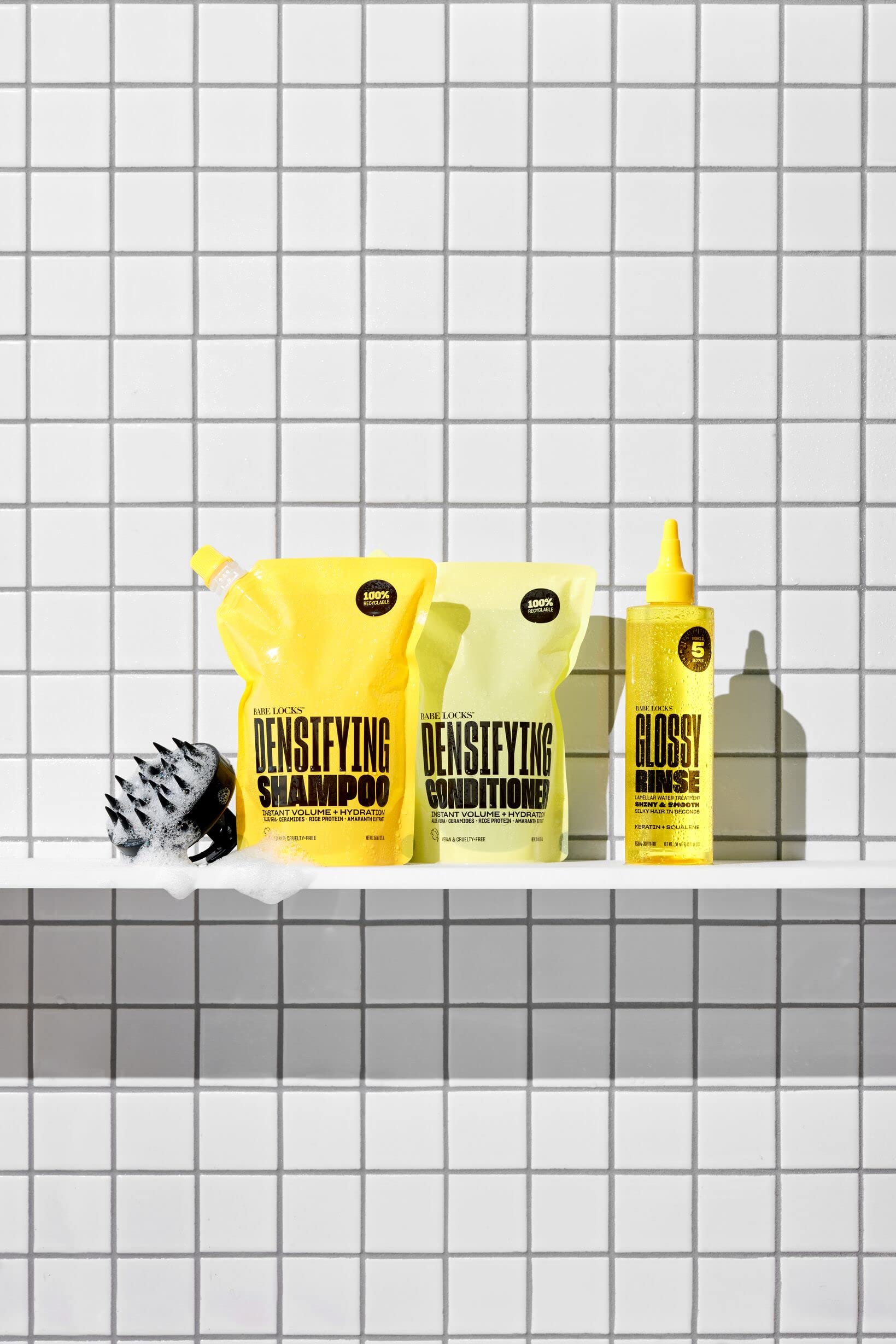 Cabello ligero y suave tras uso de Babe Original Babe Locks Glossy Rinse
