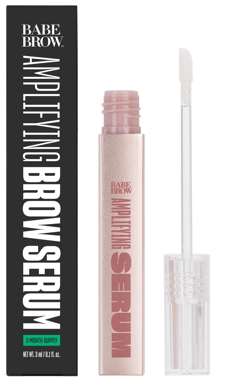 Babe Original Brow Serum – fuller-eyebrows-application nourishes brows for a fuller look.