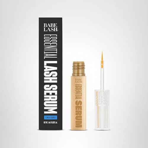 Infographic-style benefit highlight by Babe Original Lash Serum.