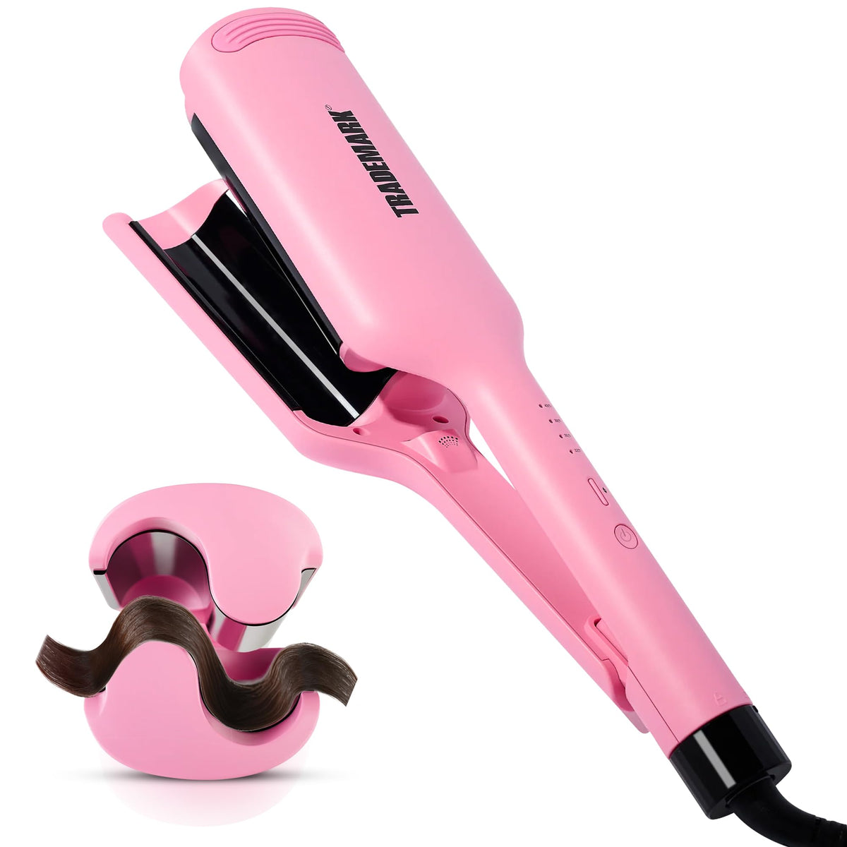 Babe Waves X dual-barrel hair waver creates defined, beachy waves with effortless glide.
