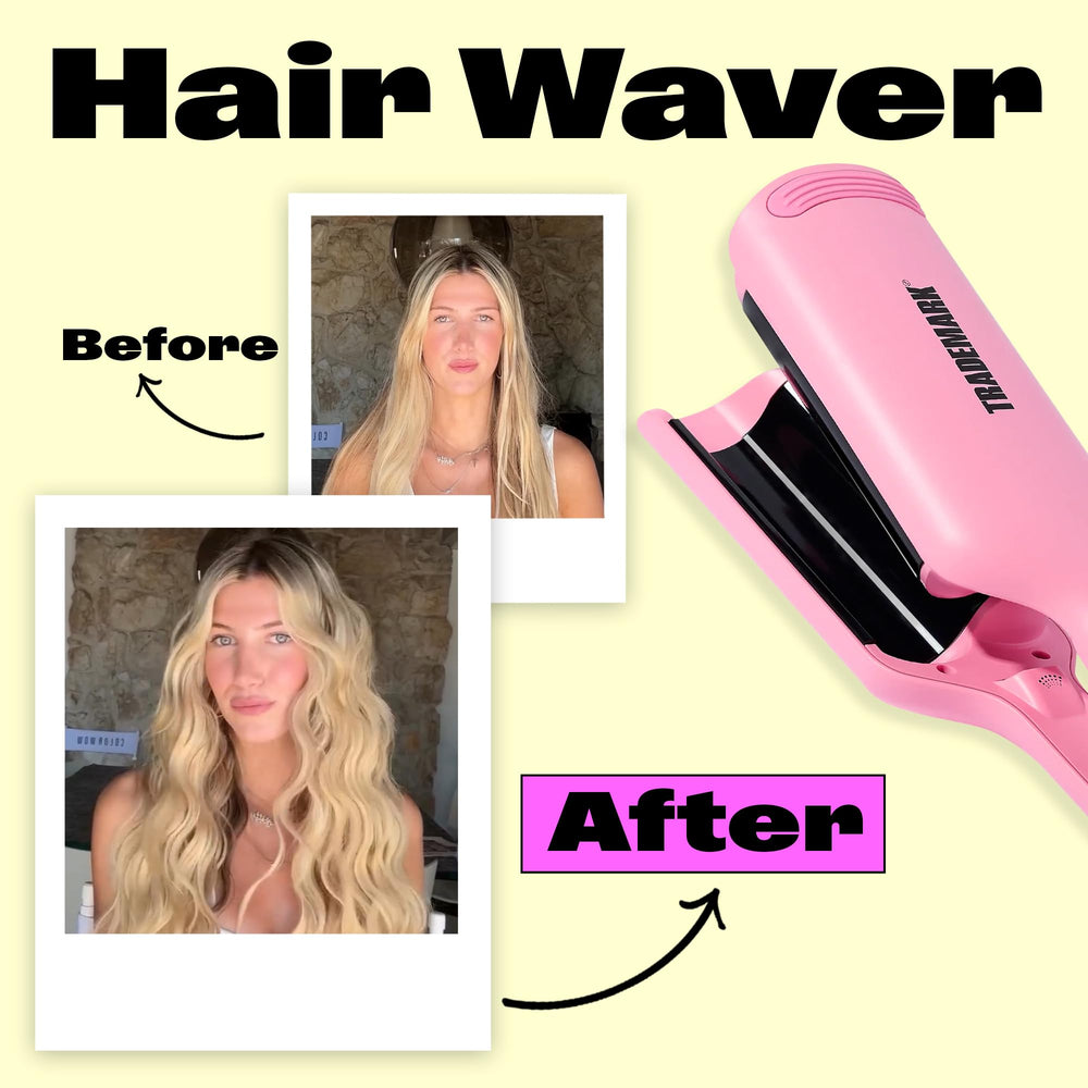 Chic pink finish adds a stylish touch to your styling routine.