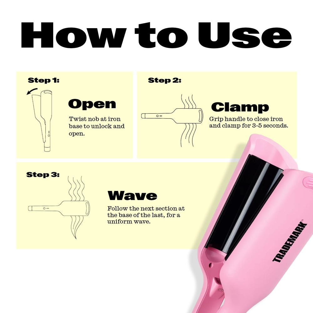 Create effortless soft beach waves for everyday looks and easy touch-ups.
