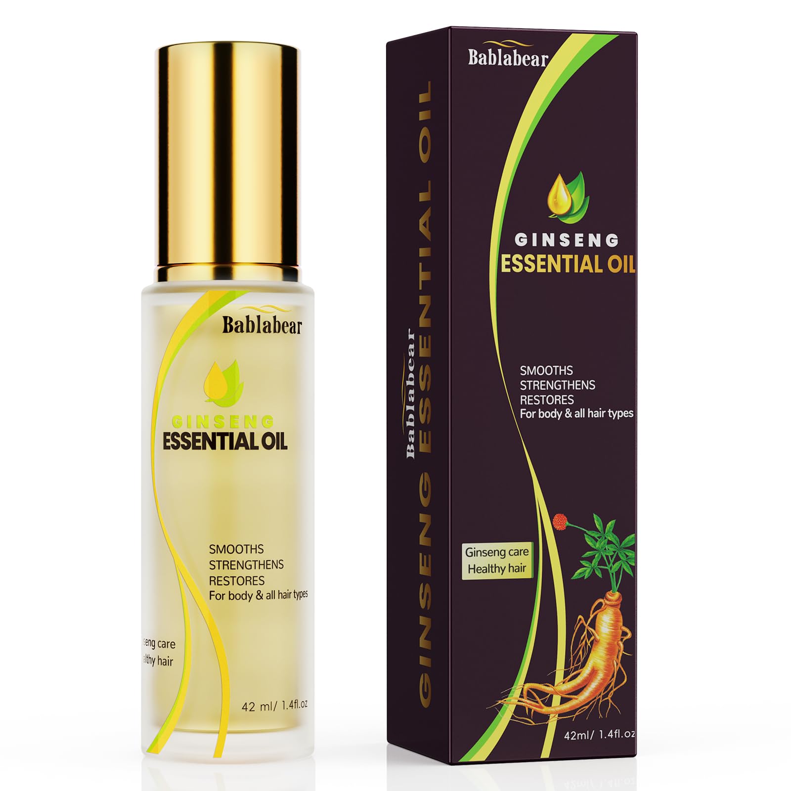 Bablabear Aceite para cabello combate el encrespamiento y aporta brillo sedoso.