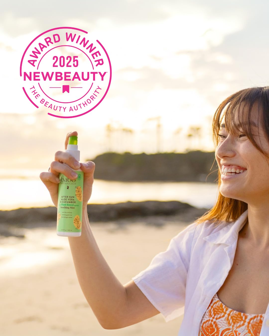 Babo Botanicals After Sun Mist: fragancia natural de pepino para piel suave