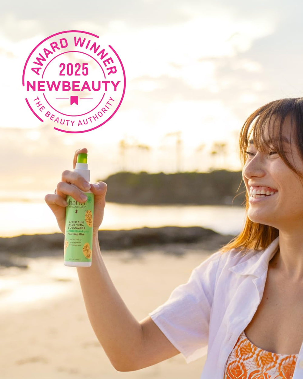 Babo Botanicals After Sun Mist: fragancia natural de pepino para piel suave