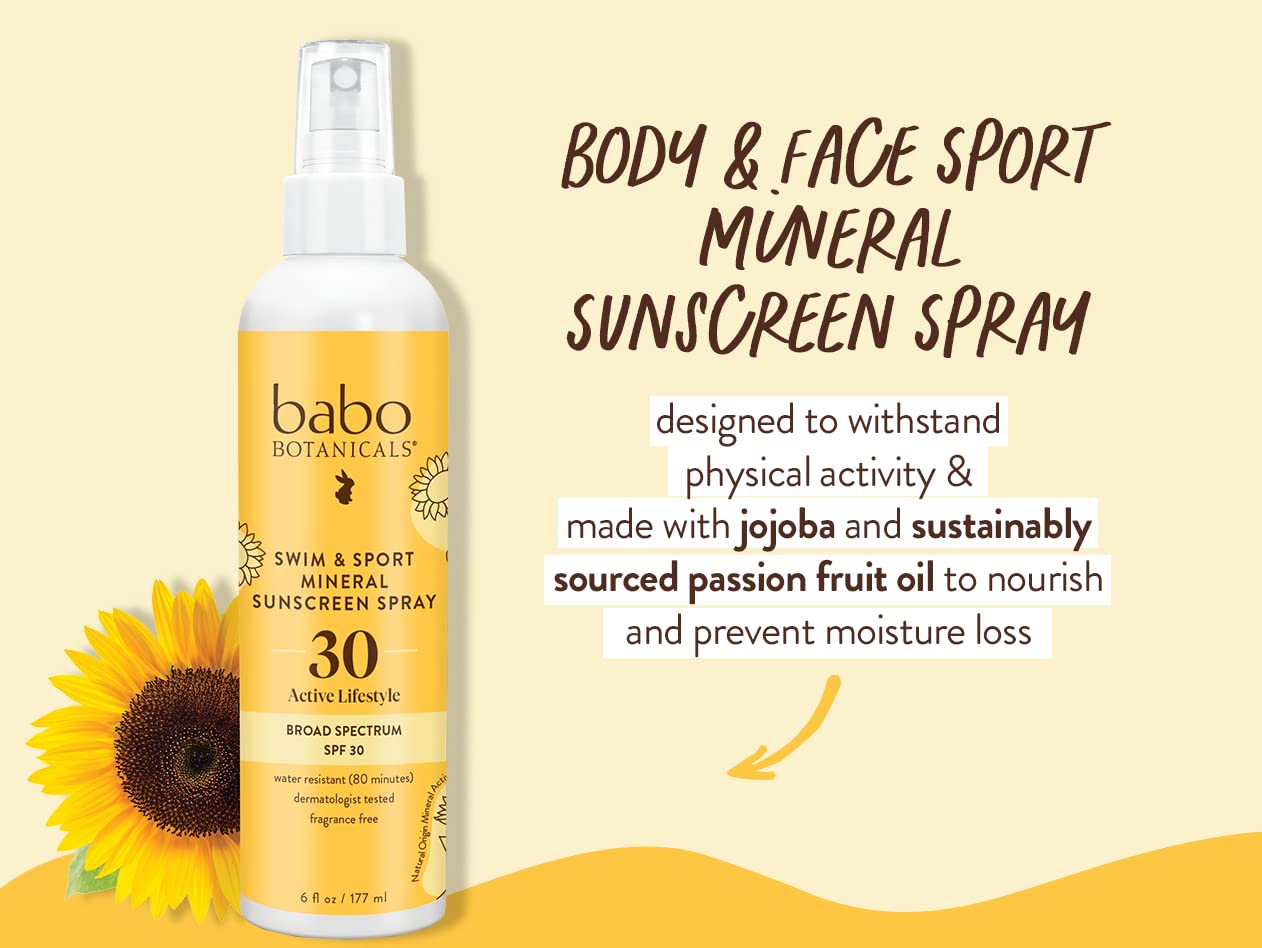 Aceite de jojoba y fruta de la pasión sostenible en formato spray SPF30.