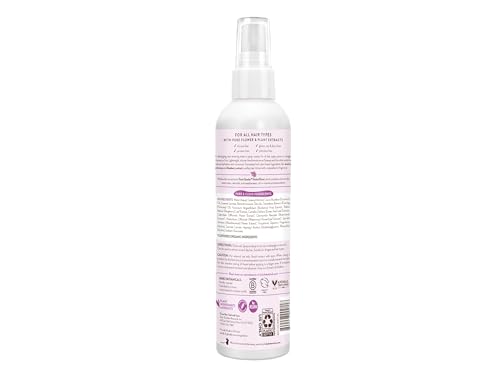 Aplicación en cabello húmedo para desenredar sin grasa, con aroma ligero de bayas, Babo Botanicals.