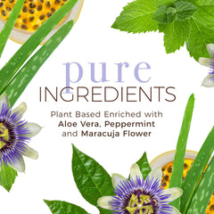 Ingredientes vegetales nutritivos de Babo Botanicals como aloe vera y té verde enriquecen cada uso.