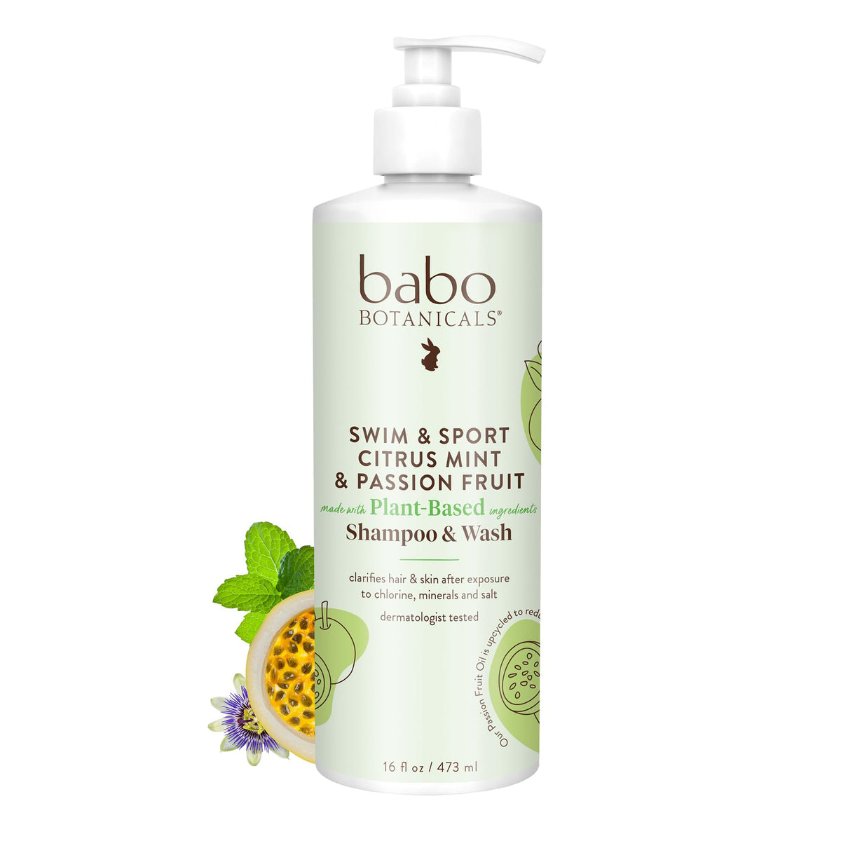 Babo Botánicos Swim & Sport frente con etiqueta cítrica y menta
