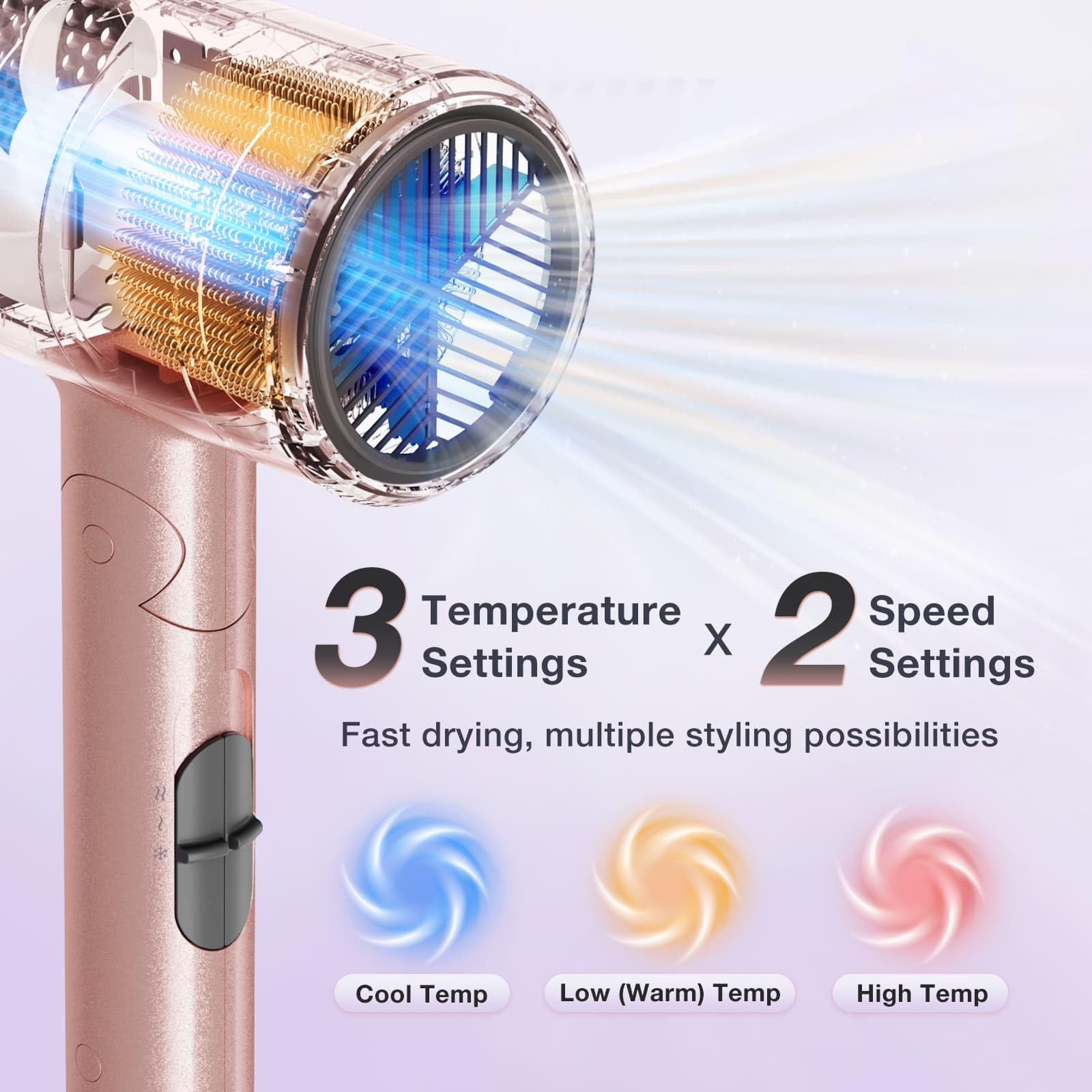 BABONIR low EMF design reduces radiation for safer family drying