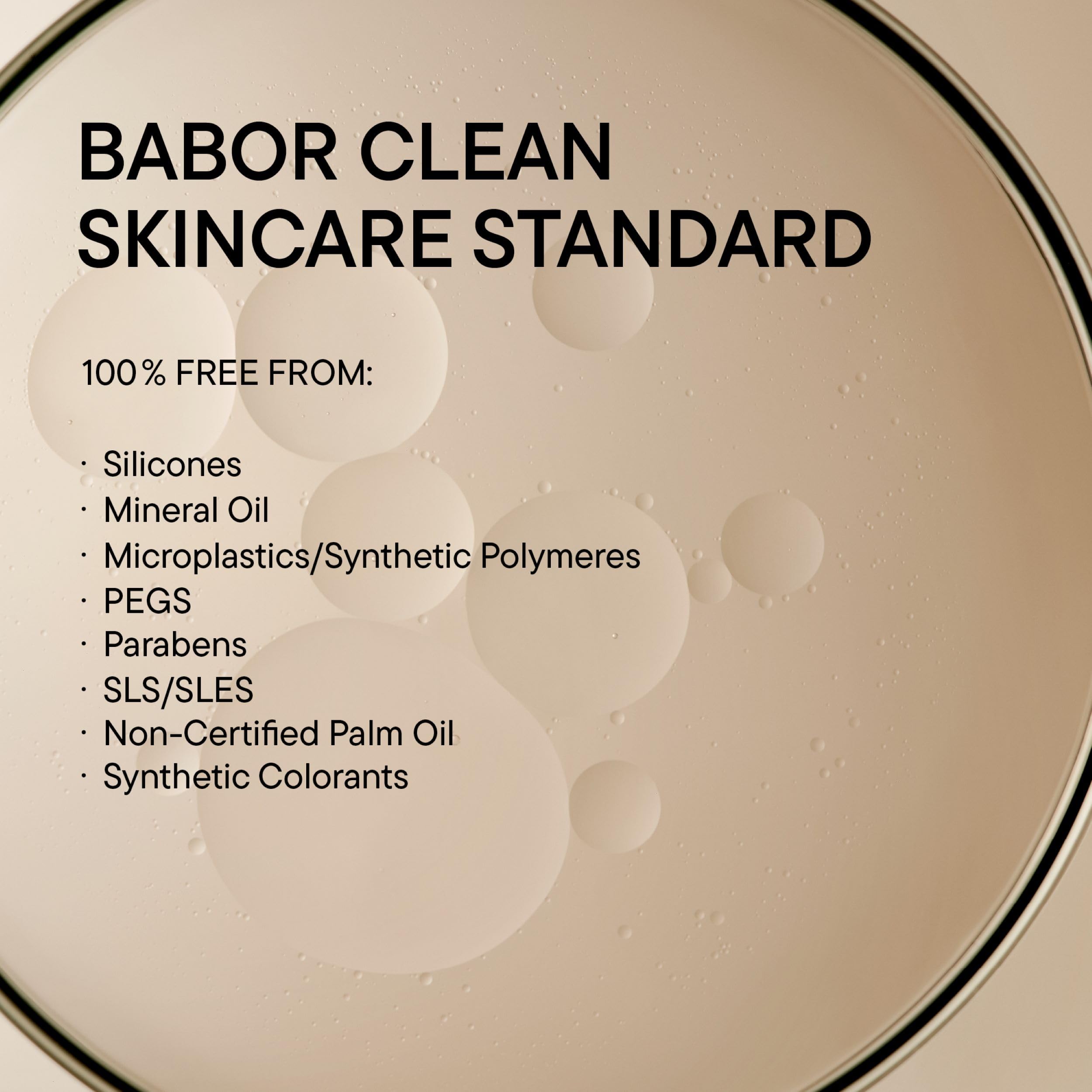 HY-ÖL Cleanser forming a milky emulsion with water for a soft rinse.