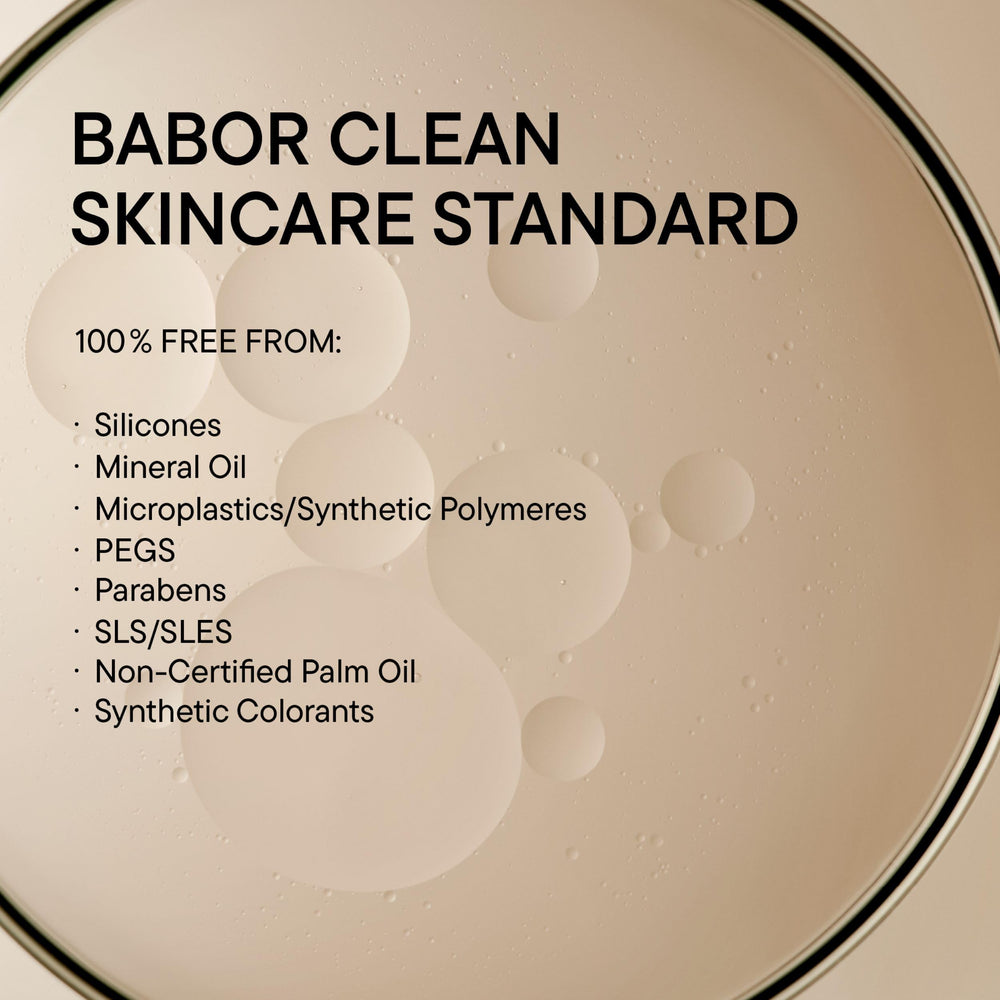 HY-ÖL Cleanser forming a milky emulsion with water for a soft rinse.