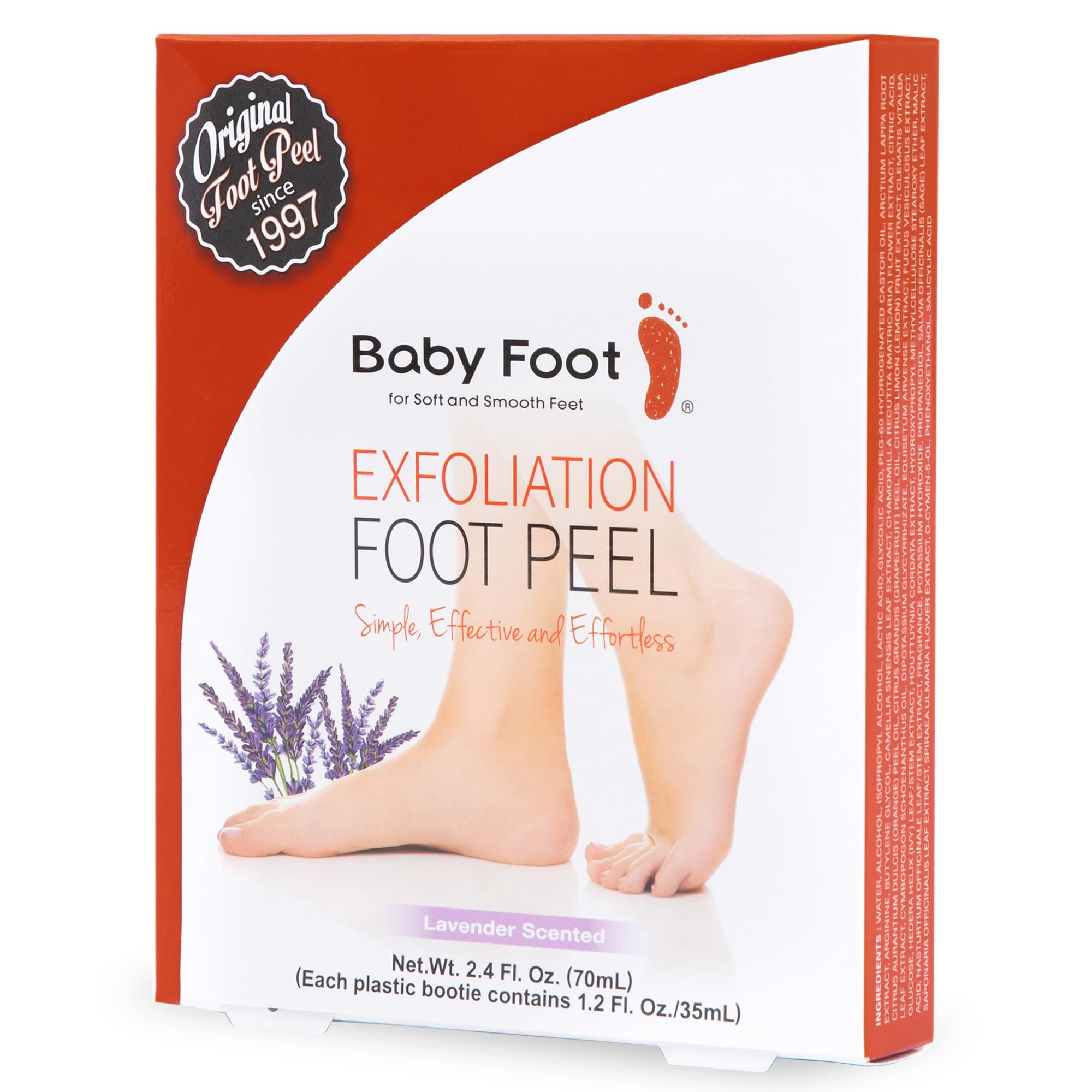 Baby Foot original exfoliation booties for smoother feet.