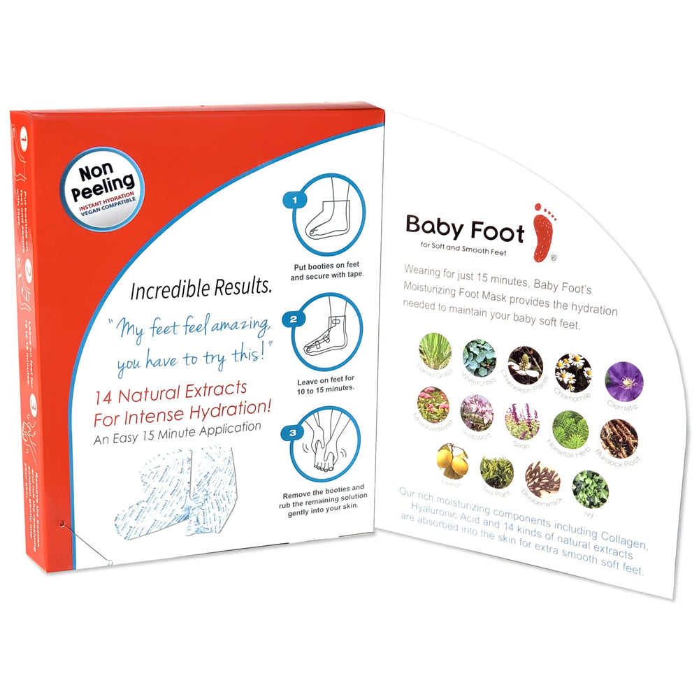 Baby Foot Pies suaves tras exfoliación previa.