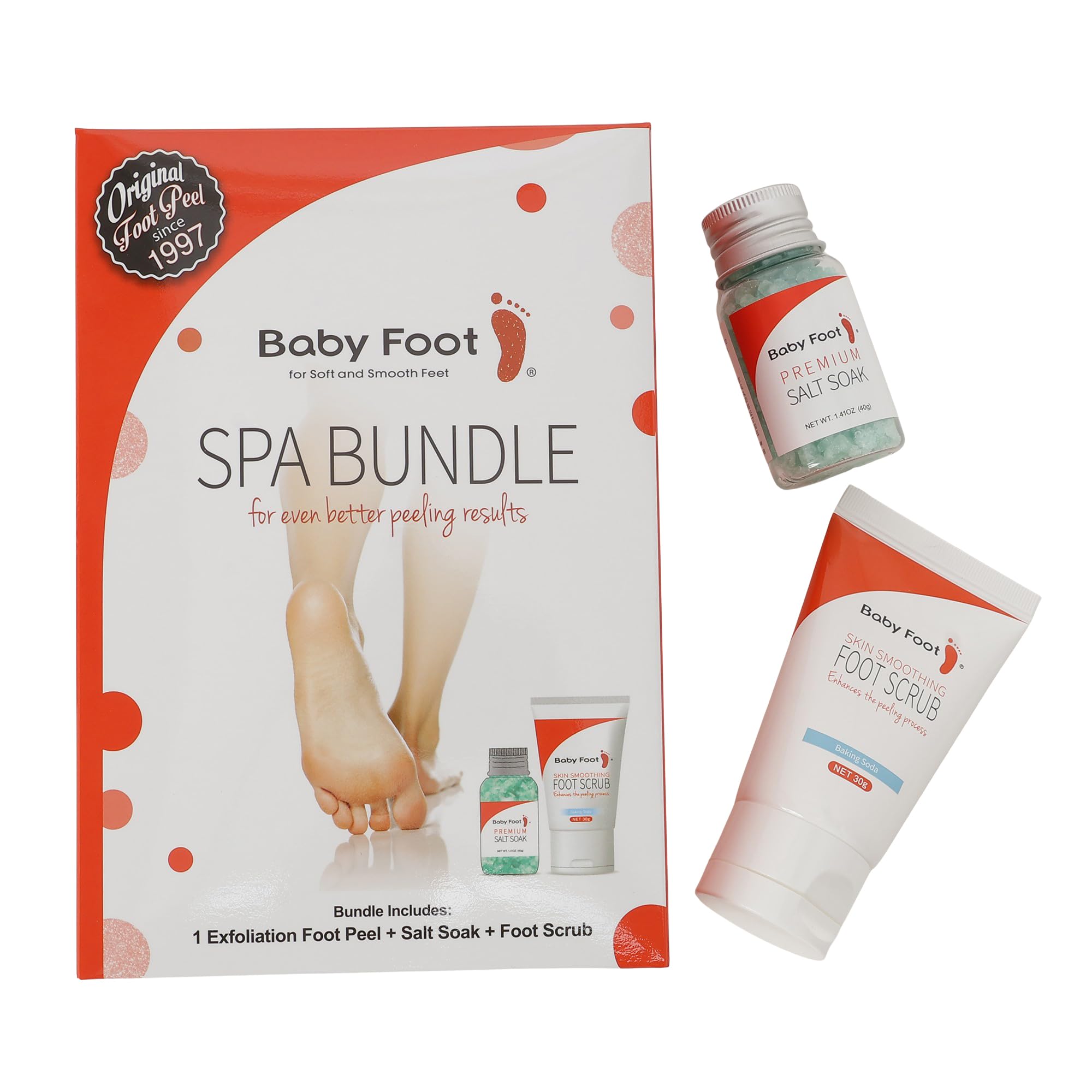 Baby Foot Spa Bundle at-home treatment setup