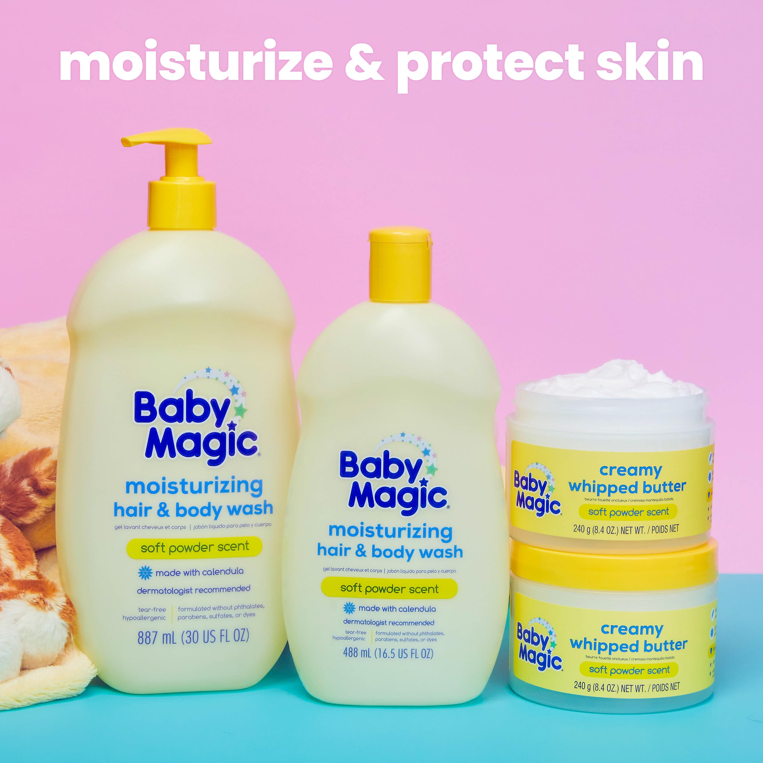 Baby Magic Mantequilla Batida Cremosa, producto fabricado en Estados Unidos.