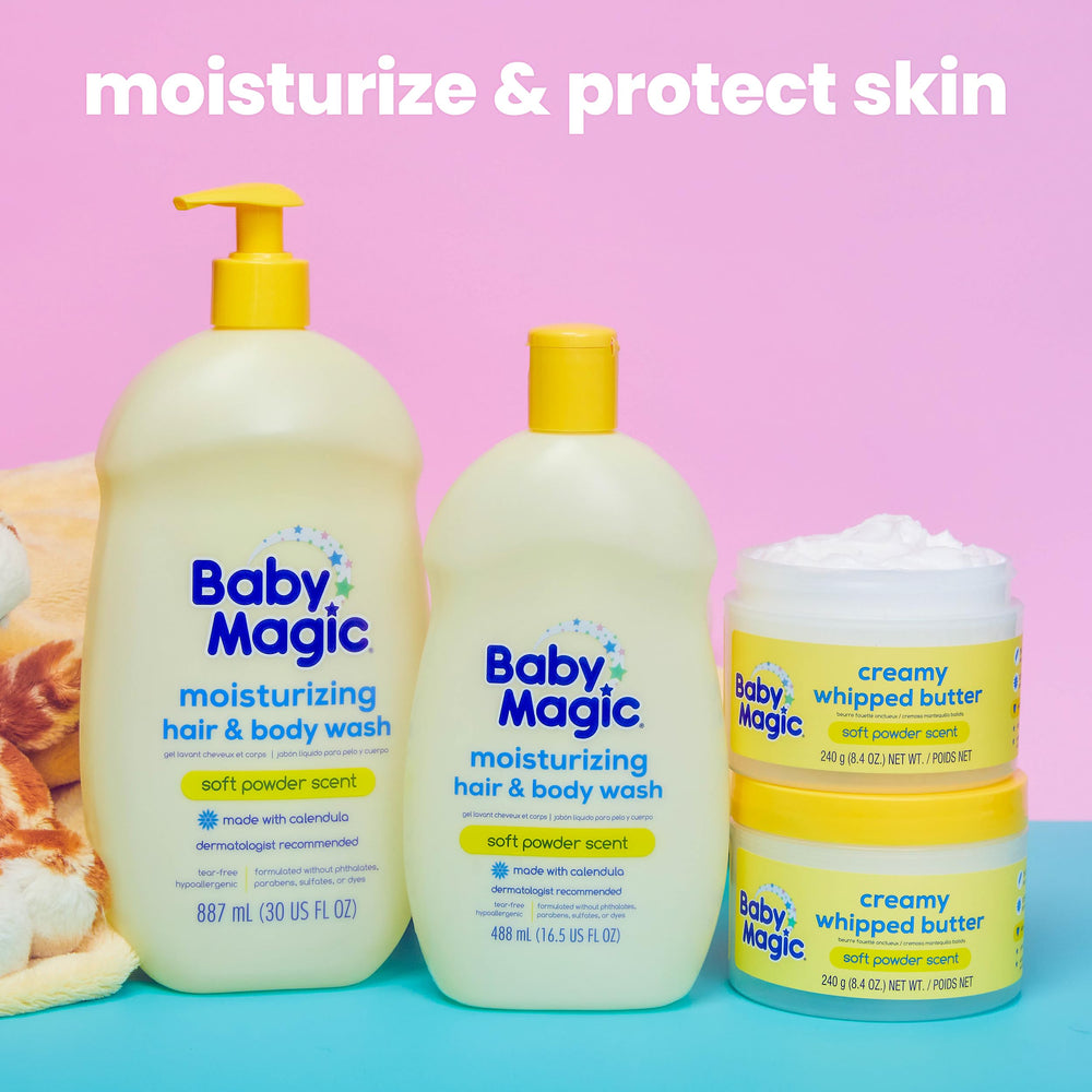 Baby Magic Mantequilla Batida Cremosa, producto fabricado en Estados Unidos.