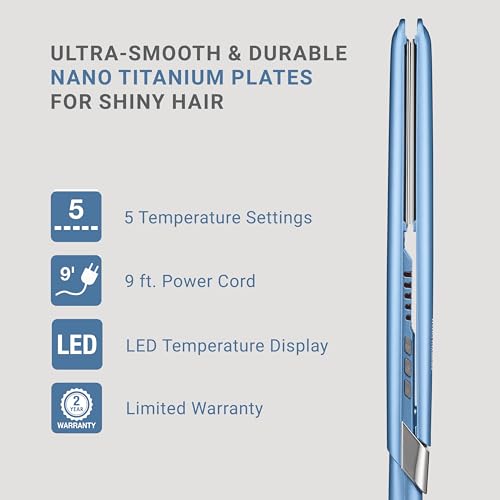 BaBylissPRO 1-inch iron ceramic heater detail fast heat-up
