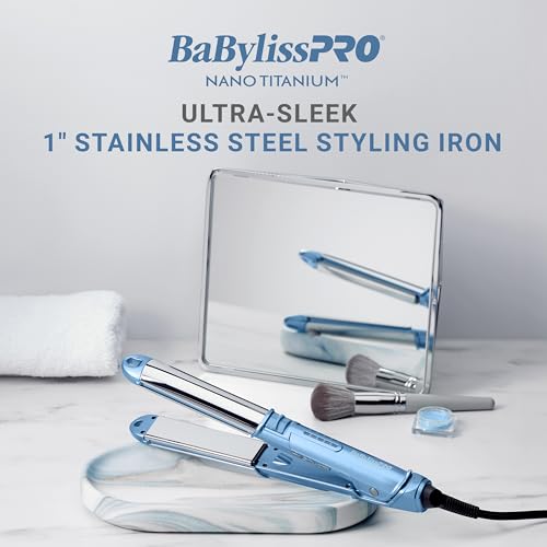 BaBylissPRO 1in stainless steel housing surrounding heat for versatile styling
