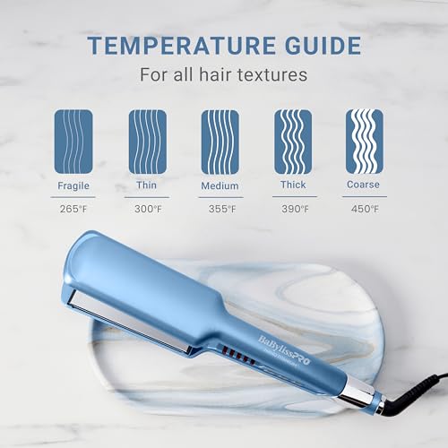 BaBylissPRO LED display helps monitor temperature during styling
