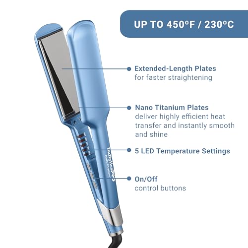 BaBylissPRO titanium plates close-up highlighting glide