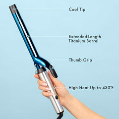 BaBylissPRO 430°F heat range enabling versatile styling options.