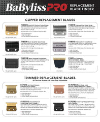 BaBylissPRO Barberology FXRF2 silver foil assembly simplifies quick swaps.