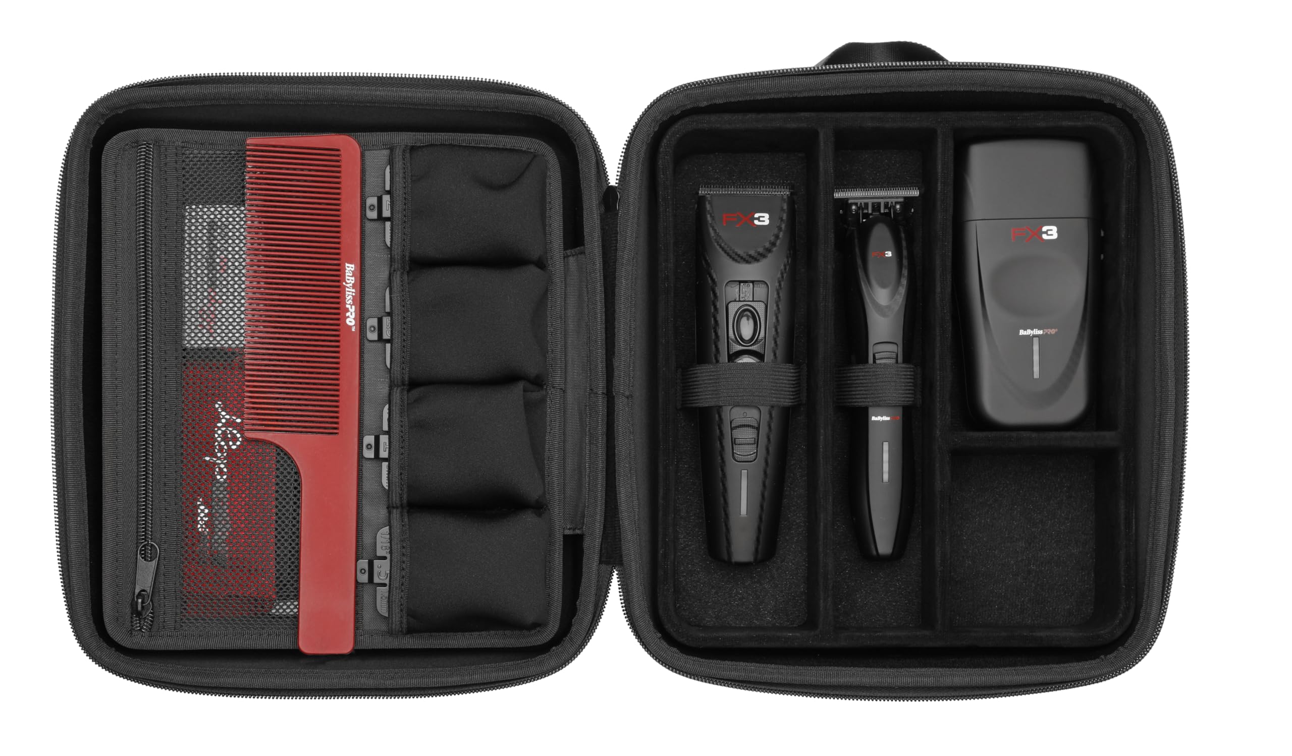 BaBylissPRO Barberology travel case with sturdy zipper for reliable transport