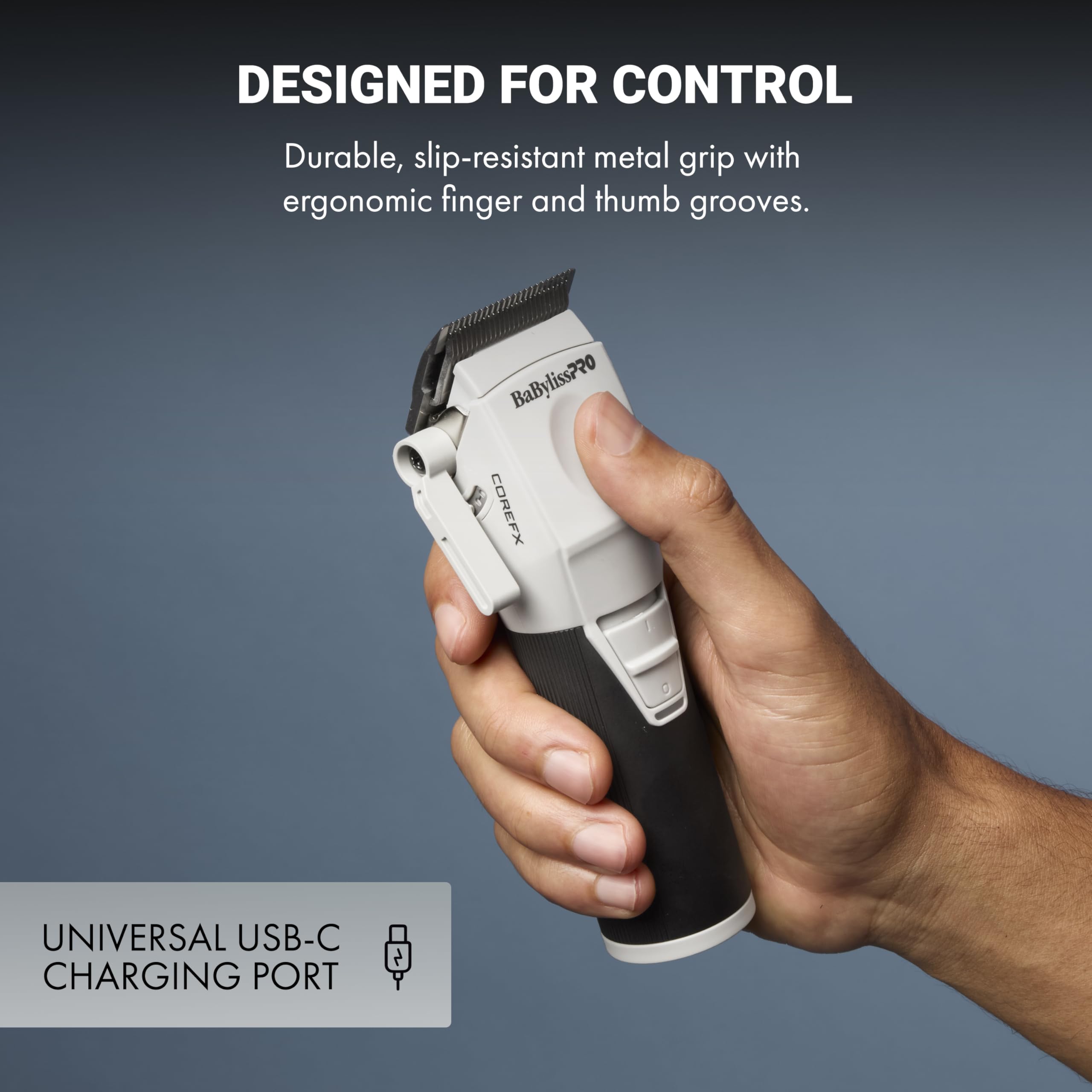 BaBylissPRO COREFX clipper runtime of two hours on cordless charge.