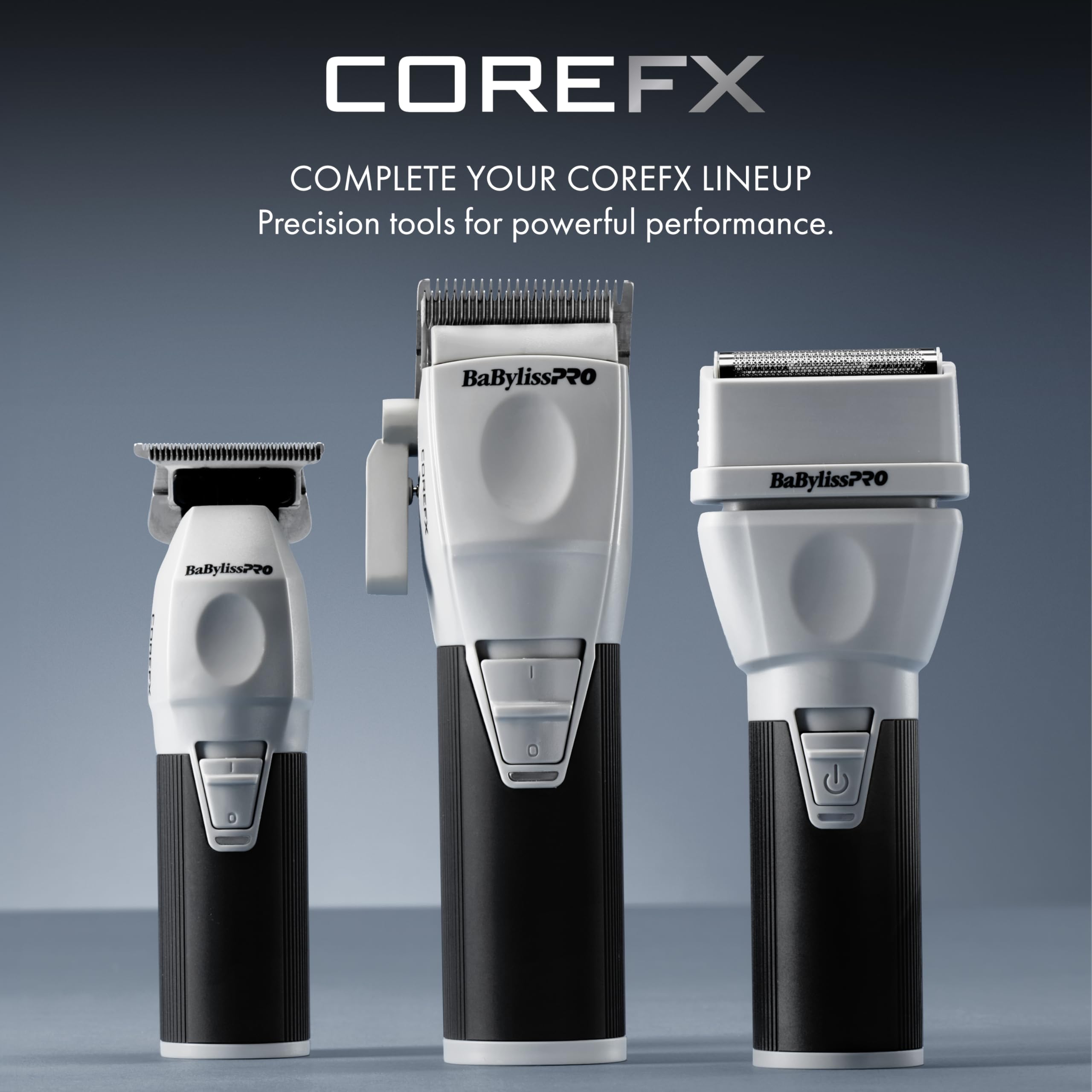 BaBylissPRO COREFX clipper USB-C charging with included cord.