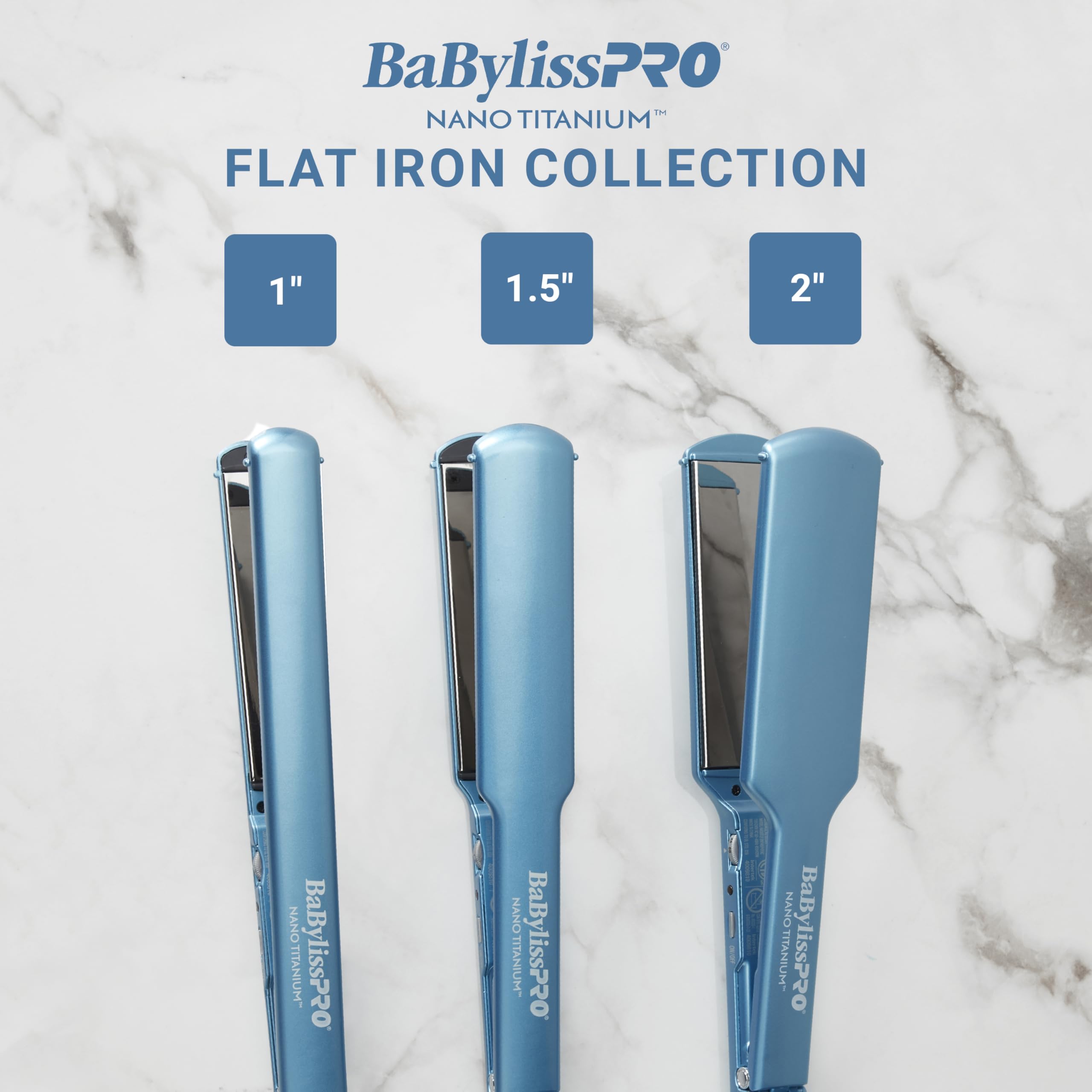BaBylissPRO easy-glide plates for snag-free straightening.