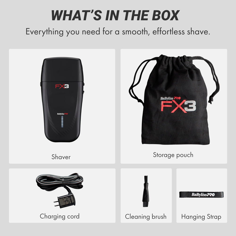 BaBylissPRO FX3SB cordless design for flexible grooming.