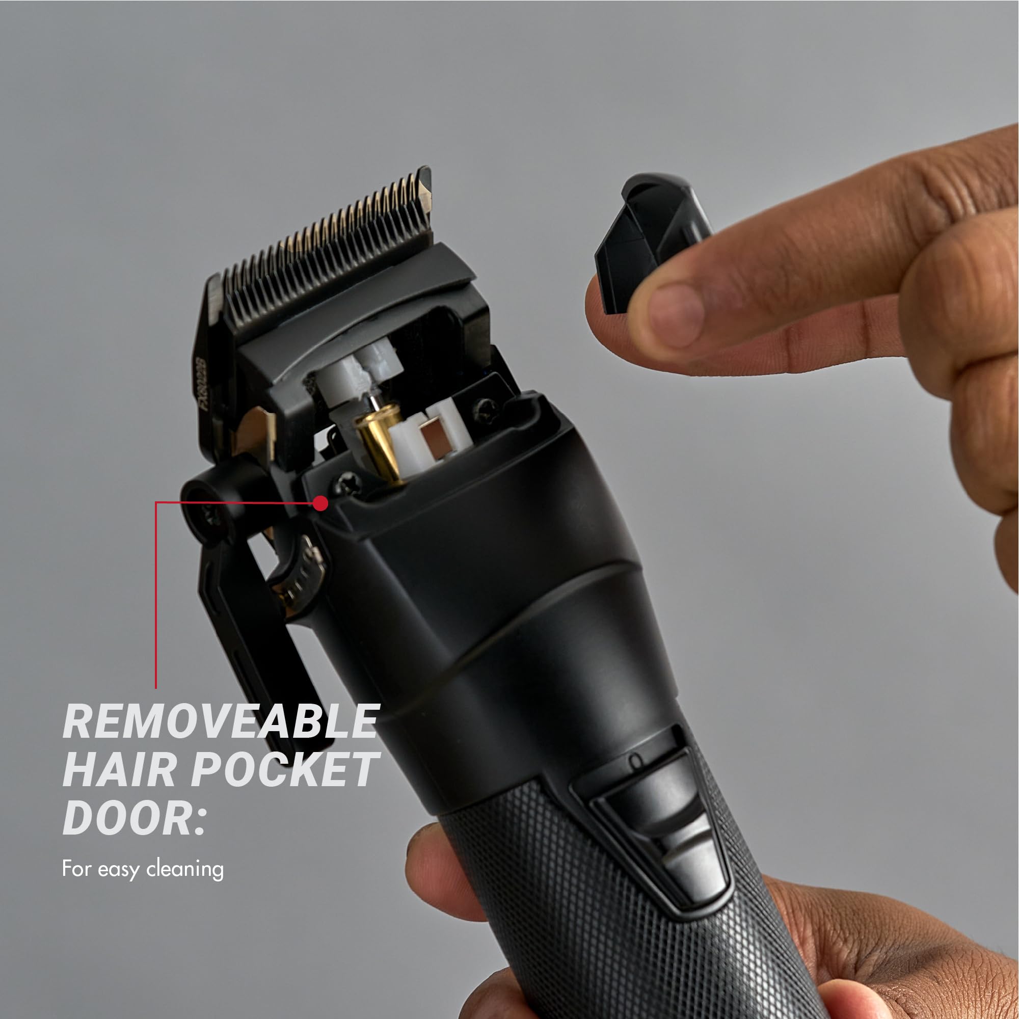 BaBylissPRO FXONE high-efficiency motor supports smooth trims.