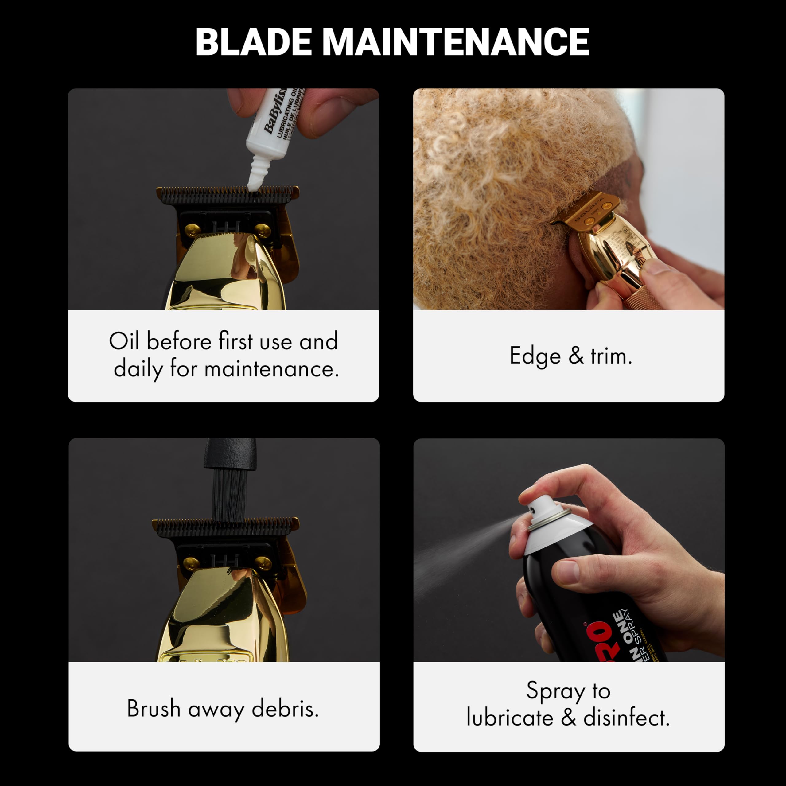 BaBylissPRO FX+ 4-hour cordless runtime for longer grooming sessions.