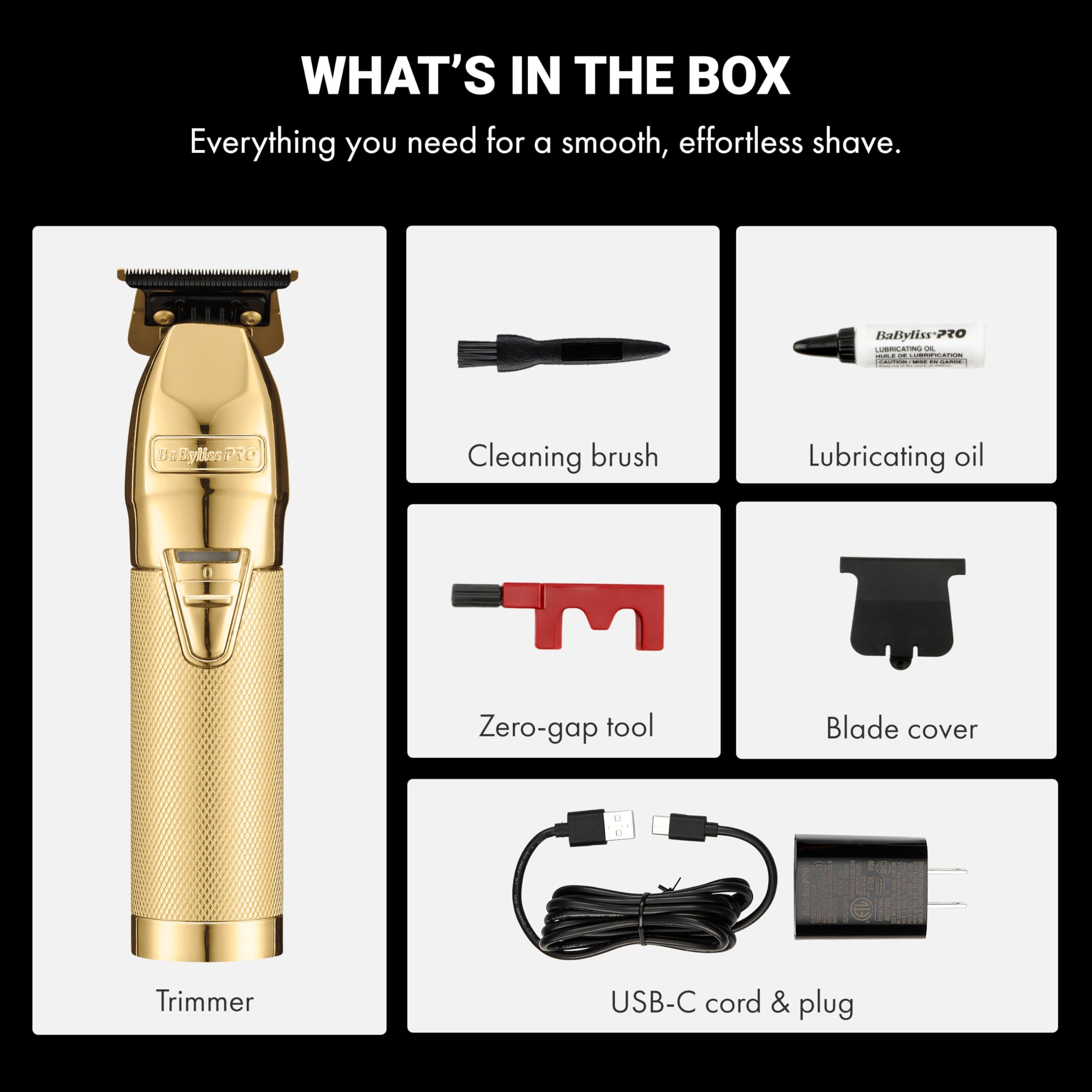 BaBylissPRO FX+ all-metal housing for durable, secure feel.