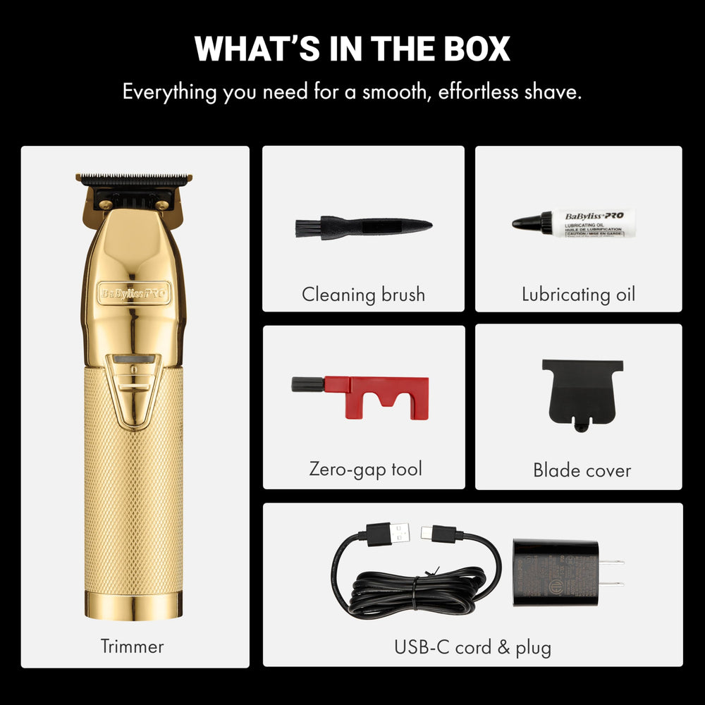 BaBylissPRO FX+ all-metal housing for durable, secure feel.